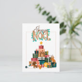 Kerstkaart - Cadeauberg (Staand voorkant)