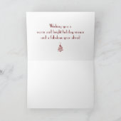 kerstKaart "Canadian Horse Sleigh" Feestdagen Kaart (Binnen)