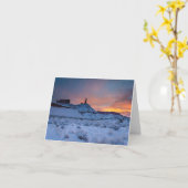 kerstkaart. Castle Valley. Castle Rock, Utah Kaart (Gele Bloem)