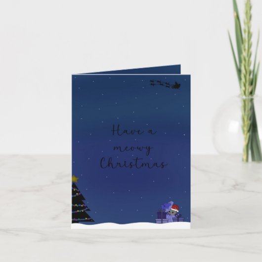 Kerstkaart ‘cats’ kaart (Voorkant)