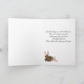 Kerstkaart, chagrijnige kat feestdagen kaart (Binnen)