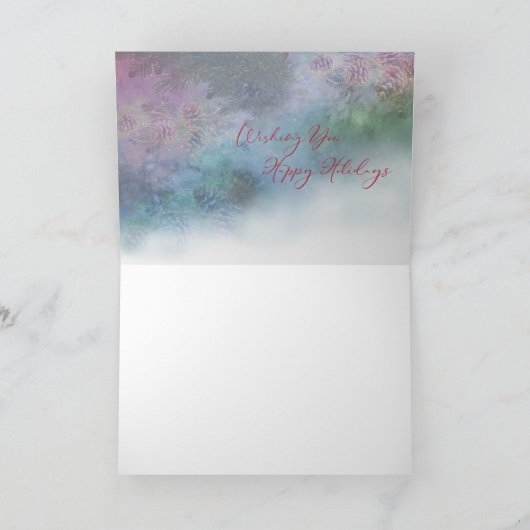 Kerstkaart "Chestnut Cheer" (met binnenkant ontwer Feestdagen Kaart (Binnen)