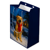 Kerstkaart Chinook Medium Cadeauzakje (Achterkant Gekanteld)