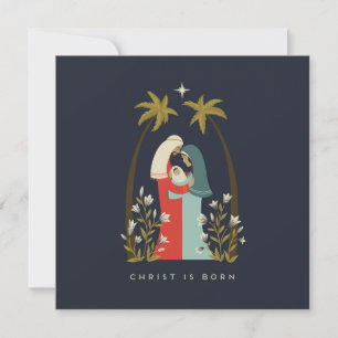 Kerstkaart Christus is geboren
