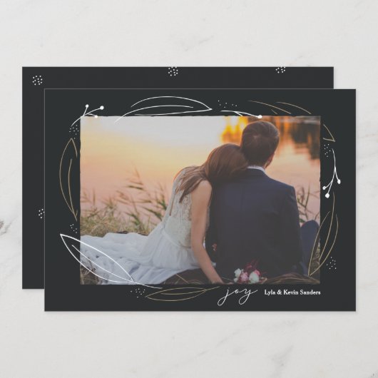 Kerstkaart 'Cirkel van Vreugde' (Voorkant / Achterkant)