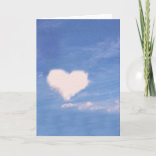 KERSTKAART: Cloud Heart_ Card Kaart (Voorkant)