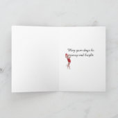 kerstKaart Dachshund Dog-ontwerp Feestdagen Kaart (Binnen)