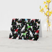 Kerstkaart Dalmatiër Kaart (Gele Bloem)