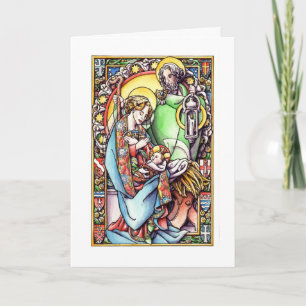 Kerstkaart: De geboorte van Christus Feestdagen Kaart