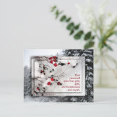 Kerstkaart de "Gift van God " Feestdagenkaart (Staand voorkant)