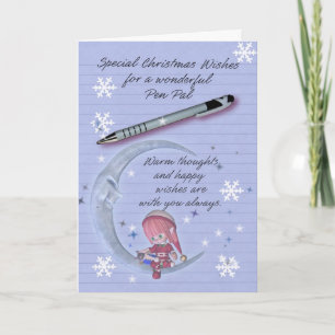 Kerstkaart, de Kerstkaart van de Pennevriend Feestdagen Kaart