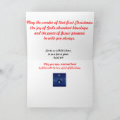 Kerstkaart - de Scène van de Geboorte van Christus Feestdagen Kaart (Binnen)