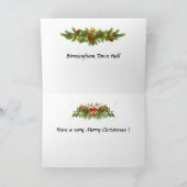 kerstkaart - de stad Birmingham Feestdagen Kaart (Binnen)