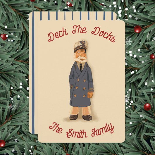 Kerstkaart Deck The Docks