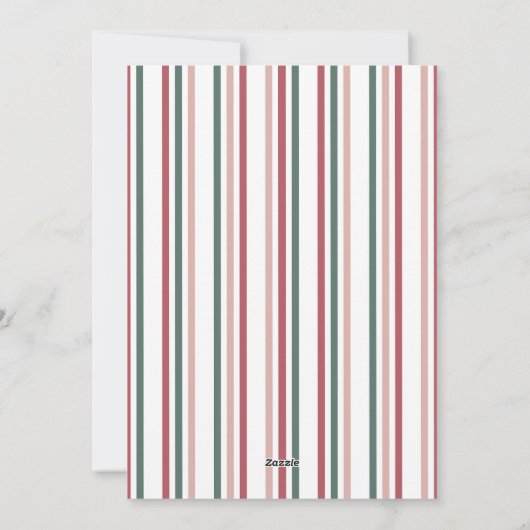 Kerstkaart 'Deck The Halls' (Achterkant)