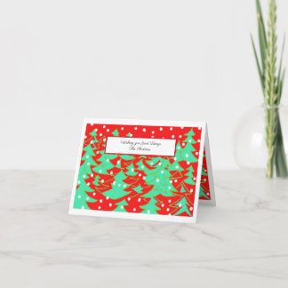 Kerstkaart decoratief bedankkaart