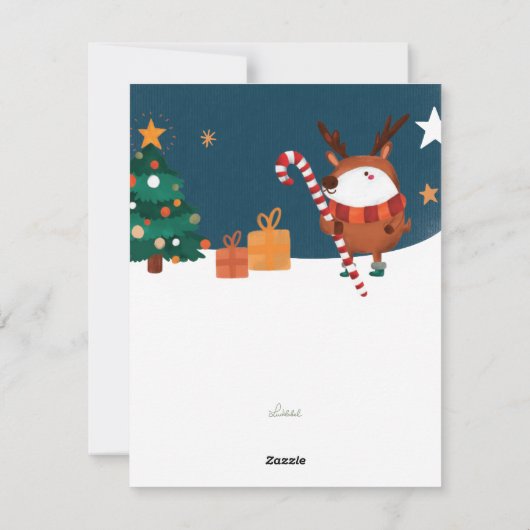 Kerstkaart - Dieren (Achterkant)