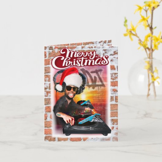 kerstkaart DJ SWAG Kaart (Gele Bloem)