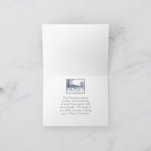 kerstKaart/ "Dream'n of a White Kerstmis" Feestdagen Kaart (Binnen)