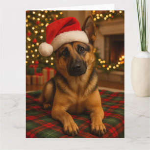 Kerstkaart Duitse Herdershond Kaart