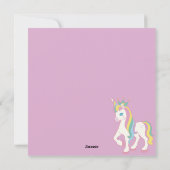 Kerstkaart Eenhoorn (Achterkant)