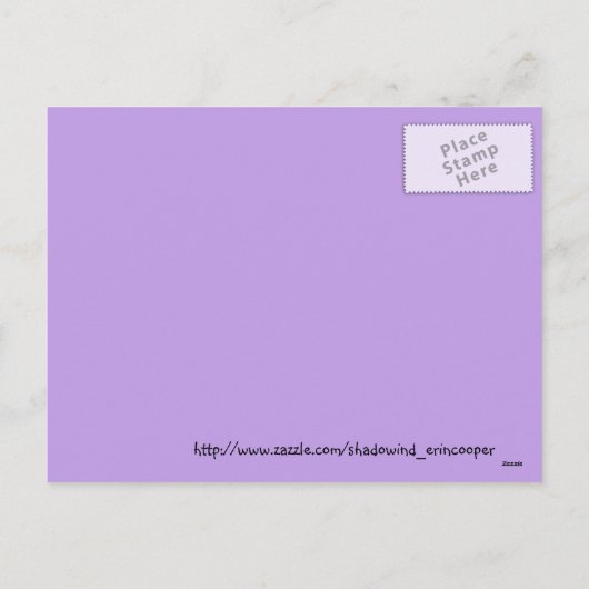 Kerstkaart Eenhoorn Uil en Vos Feestdagenkaart (Achterkant)