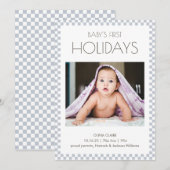 Kerstkaart eerste kerst baby foto (Voorkant / Achterkant)