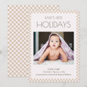 Kerstkaart eerste kerst baby foto (Voorkant / Achterkant)