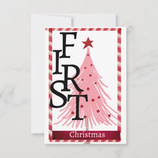 kerstkaart eerste kerstkerkerst (Voorkant)