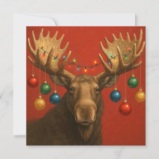 Kerstkaart eland. kaart (Voorkant)