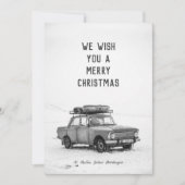 Kerstkaart - Elegant Black en White #1 (Voorkant)