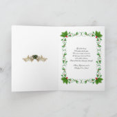 Kerstkaart elegant Lijst voor foto Feestdagen Kaart (Binnen)