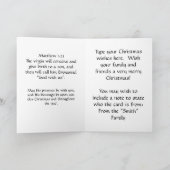 Kerstkaart - Emmanuel God is met ons Kaart (Binnen)