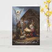 Kerstkaart - Emmanuel God is met ons Kaart (Gele Bloem)