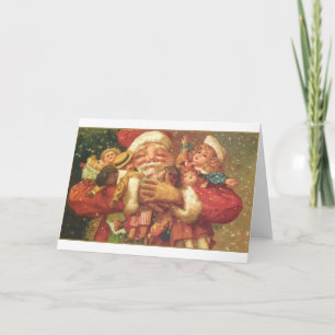 kerstkaart en speelgoedkaart feestdagen kaart