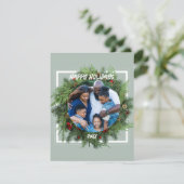 Kerstkaart Familie Met Eigen Tekst Sjabloon (Staand voorkant)