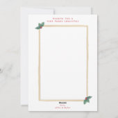 Kerstkaart - Family Monogram - Holiday Crest (Achterkant)