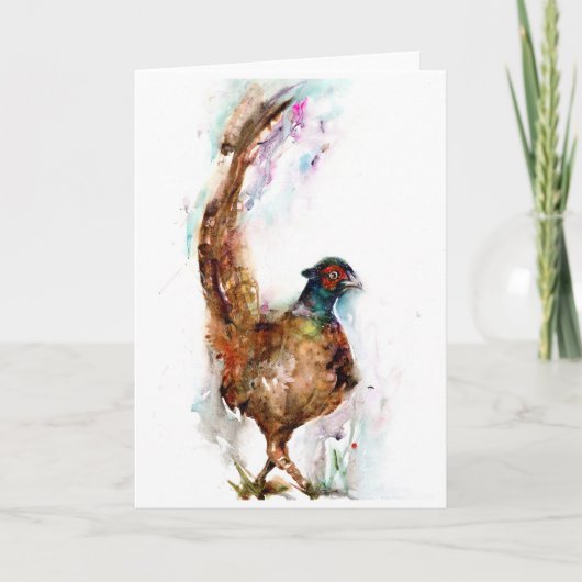 Kerstkaart Fazant  Kaart (Voorkant)