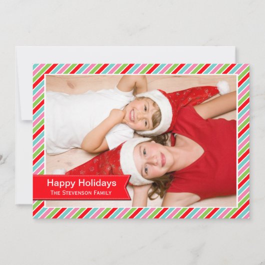 kerstkaart feestdag banner (Voorkant)