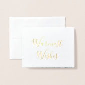 kerstkaart, feestdag Waterverf roze flamingo Folie Kaarten (Voorkant met envelop)