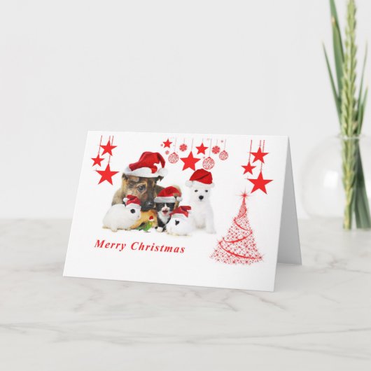 Kerstkaart Feestdagen Kaart (Voorkant)