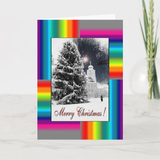 Kerstkaart feestdagen kaart (Voorkant)