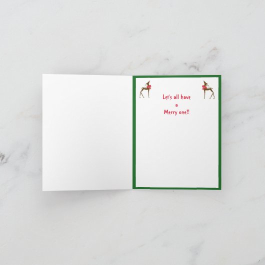 Kerstkaart Feestdagen Kaart (Binnen)