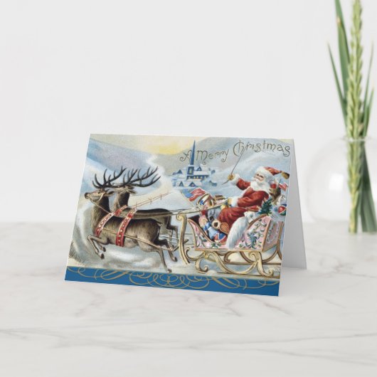 kerstkaart feestdagen kaart (Voorkant)