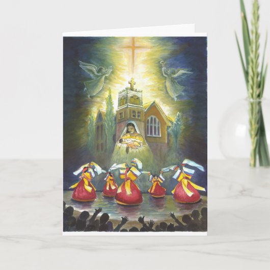 Kerstkaart Feestdagen Kaart (Voorkant)