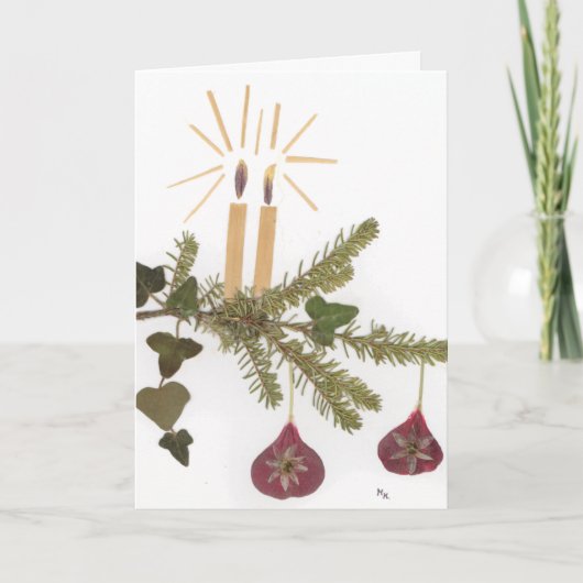 Kerstkaart Feestdagen Kaart (Voorkant)