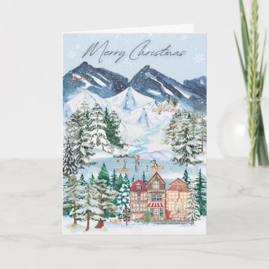 kerstkaart feestdagen kaart (Voorkant)