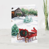 kerstkaart feestdagen kaart (Voorkant)