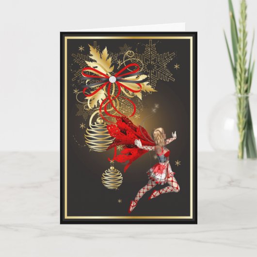 kerstkaart feestdagen kaart (Voorkant)