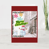 kerstkaart feestdagen kaart (Voorkant)